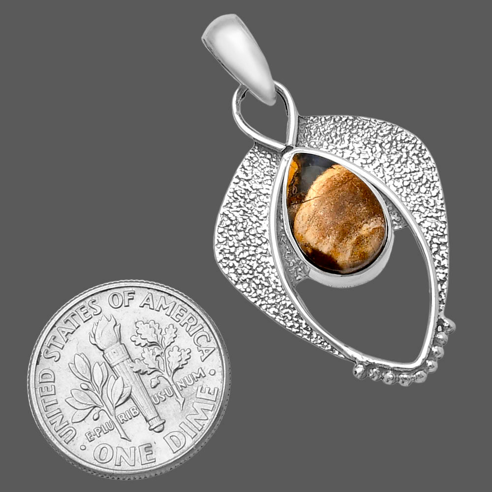 Natural Tabu Jasper Pendant P-1402 SDP143393