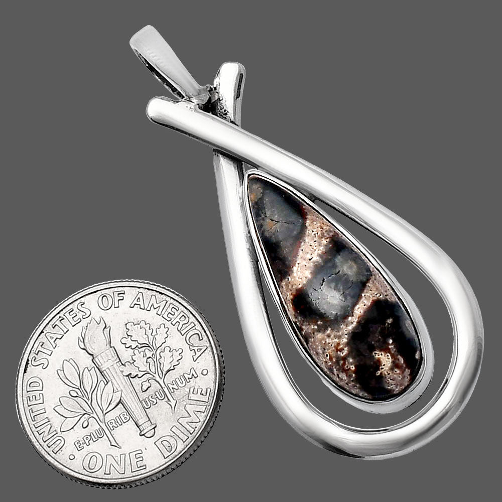 Natural Viper Skin Jasper Pendant P-1314 SDP144016