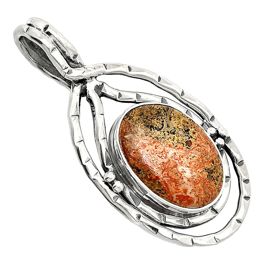 Natural Leopard Skin Jasper Pendant P-1410 SDP151097