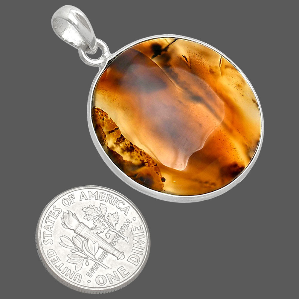 Natural Montana Agate - USA Pendant P-1001 SDP153681