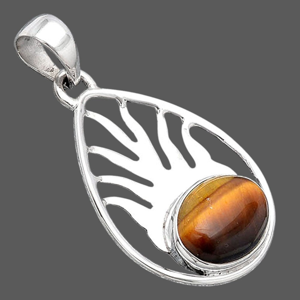 Fire Flame - Tiger Eye - Africa Pendant P-1209 SDP154488