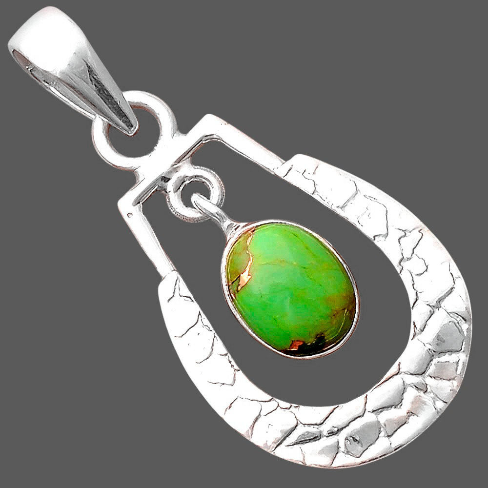 Copper Green Turquoise - Arizona Pendant P-1343 SDP155339
