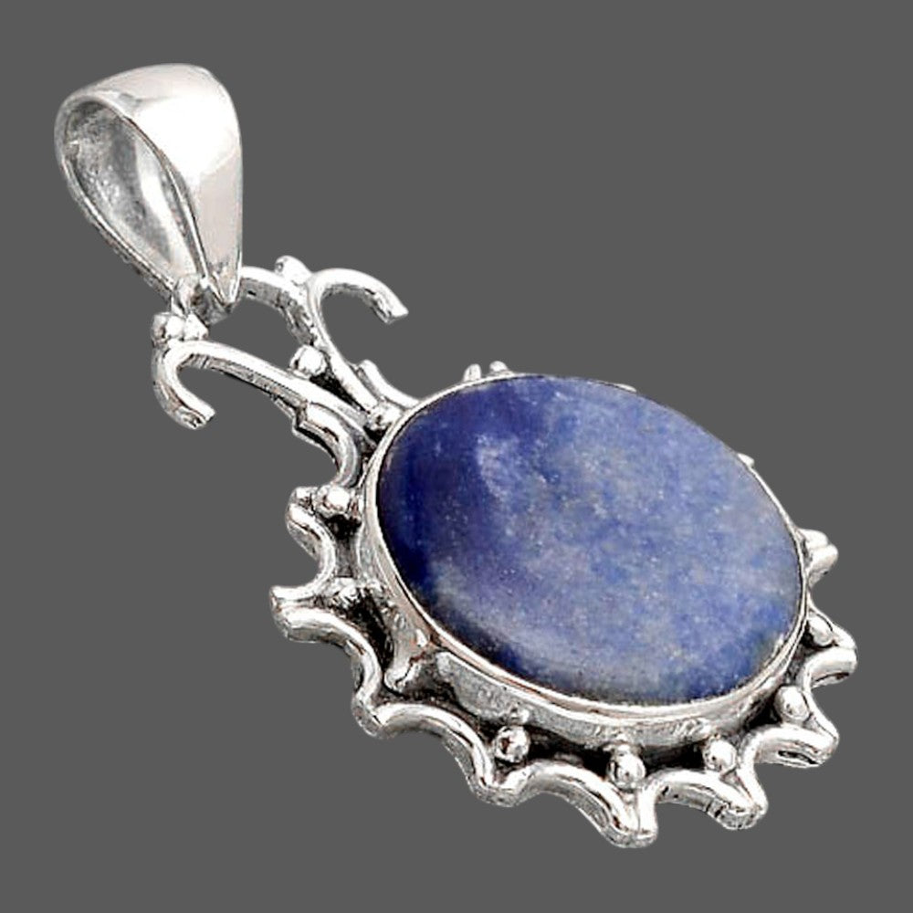 Natural Dumortierite Quartz Pendant P-1249 SDP155771
