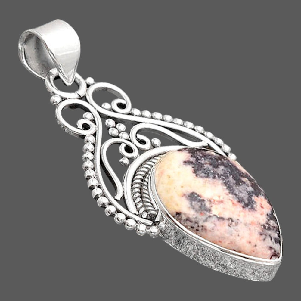 Natural Indian Blanket Jasper Pendant P-1541 SDP155795
