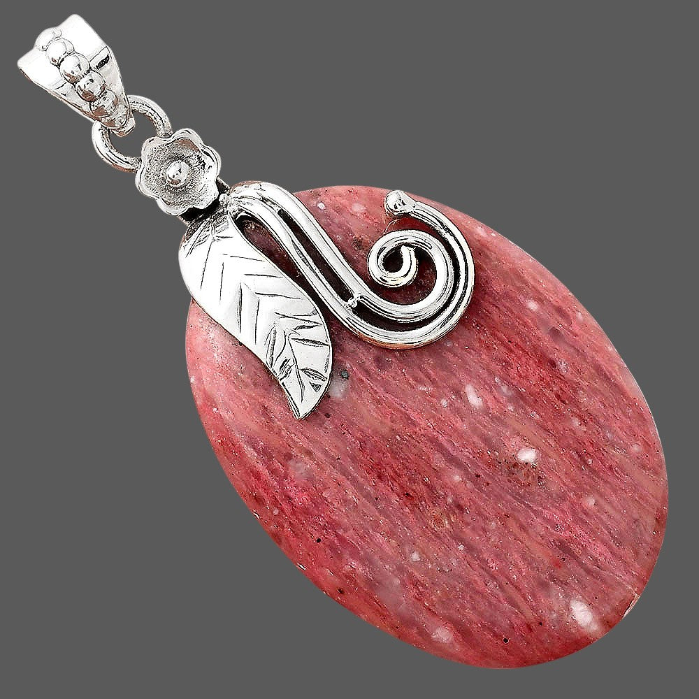 Natural Pink Tulip Quartz Pendant P-1582 SDP156138