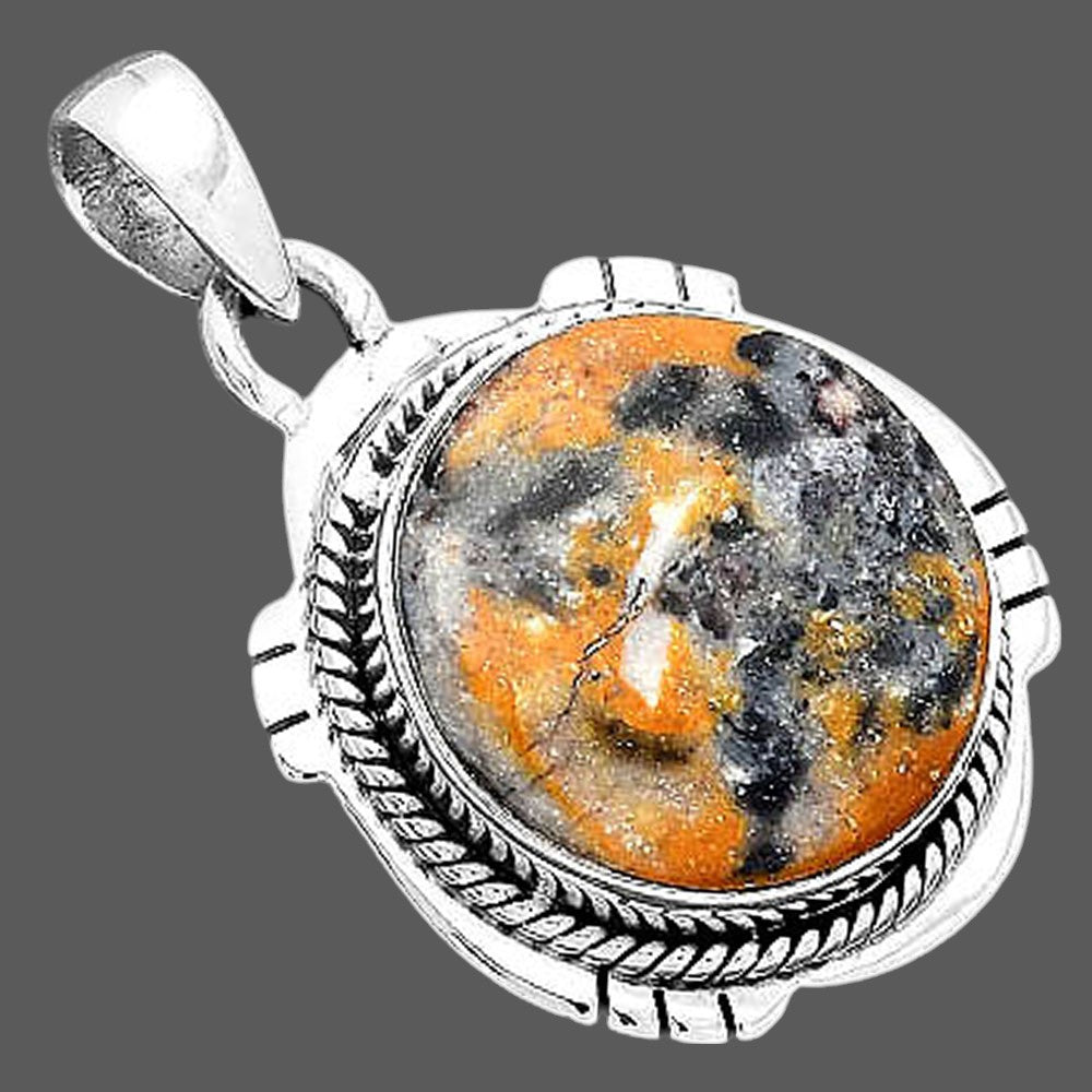 Natural Indian Blanket Jasper Pendant P-1463 SDP156635