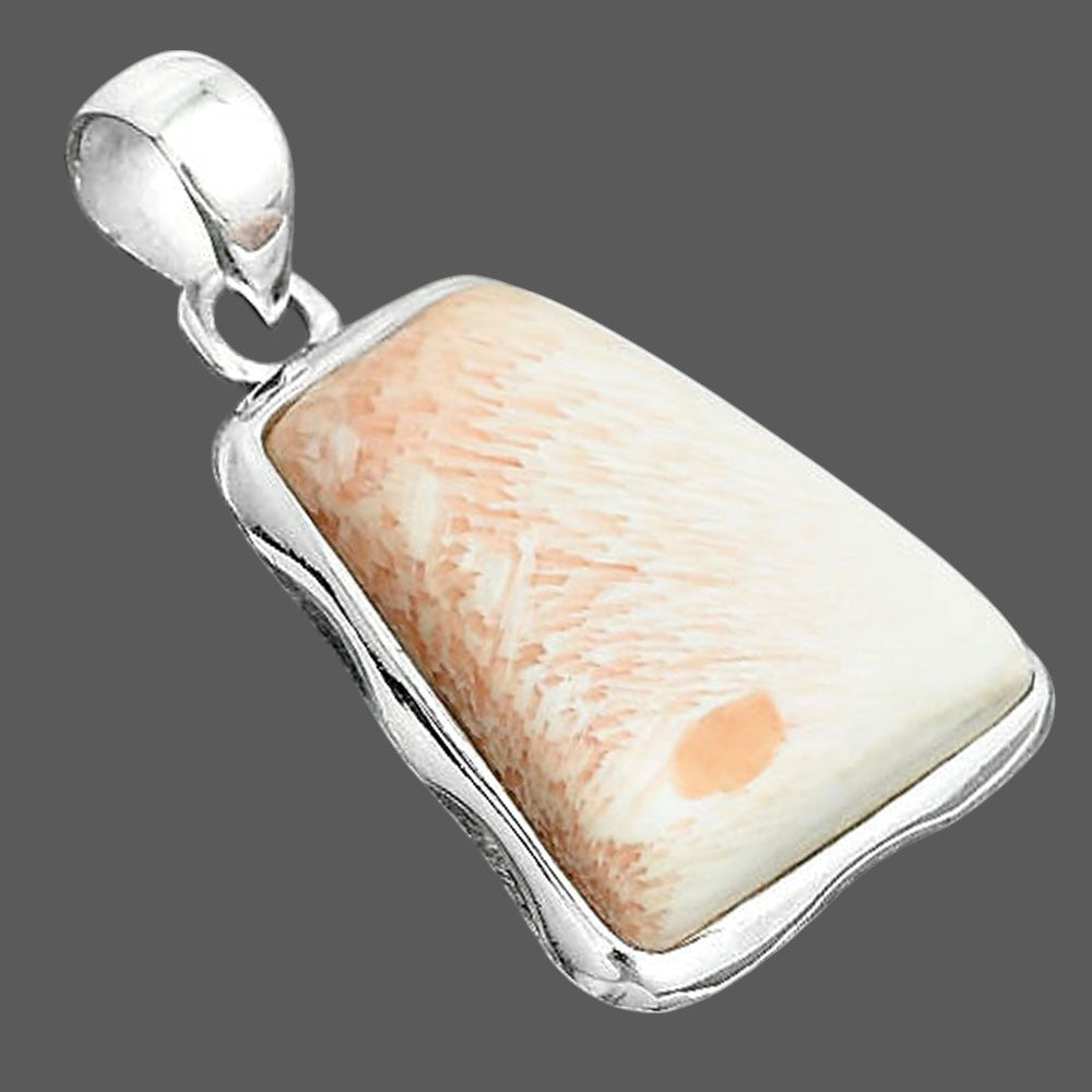 Natural Orange Scolecite - India Pendant P-1110 SDP156693