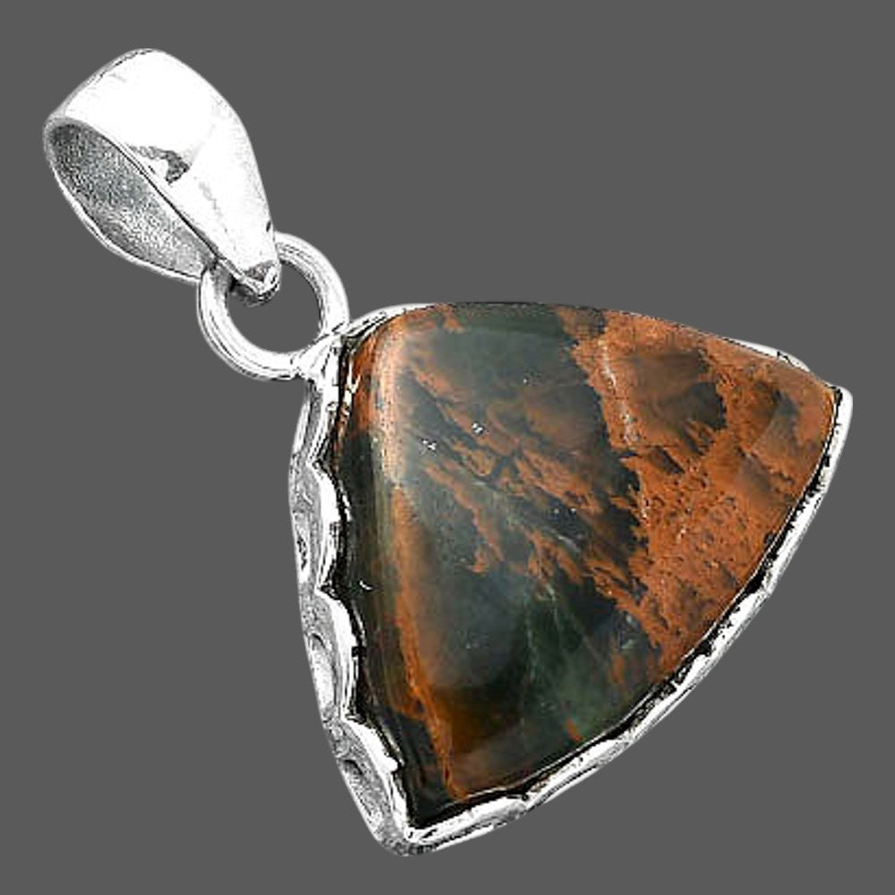 Natural Turkish Rainforest Chrysocolla Pendant P-1637 SDP156922