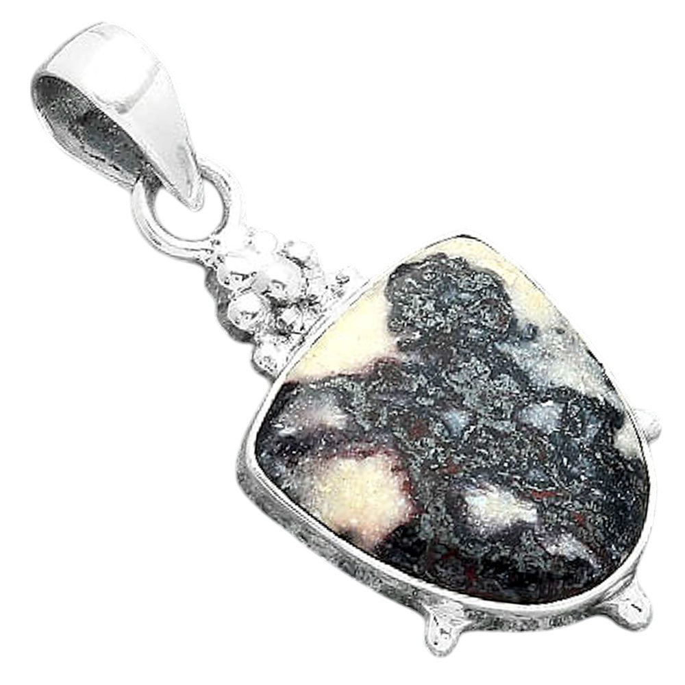 Heart Natural Indian Blanket Jasper Pendant P-1357 SDP157015