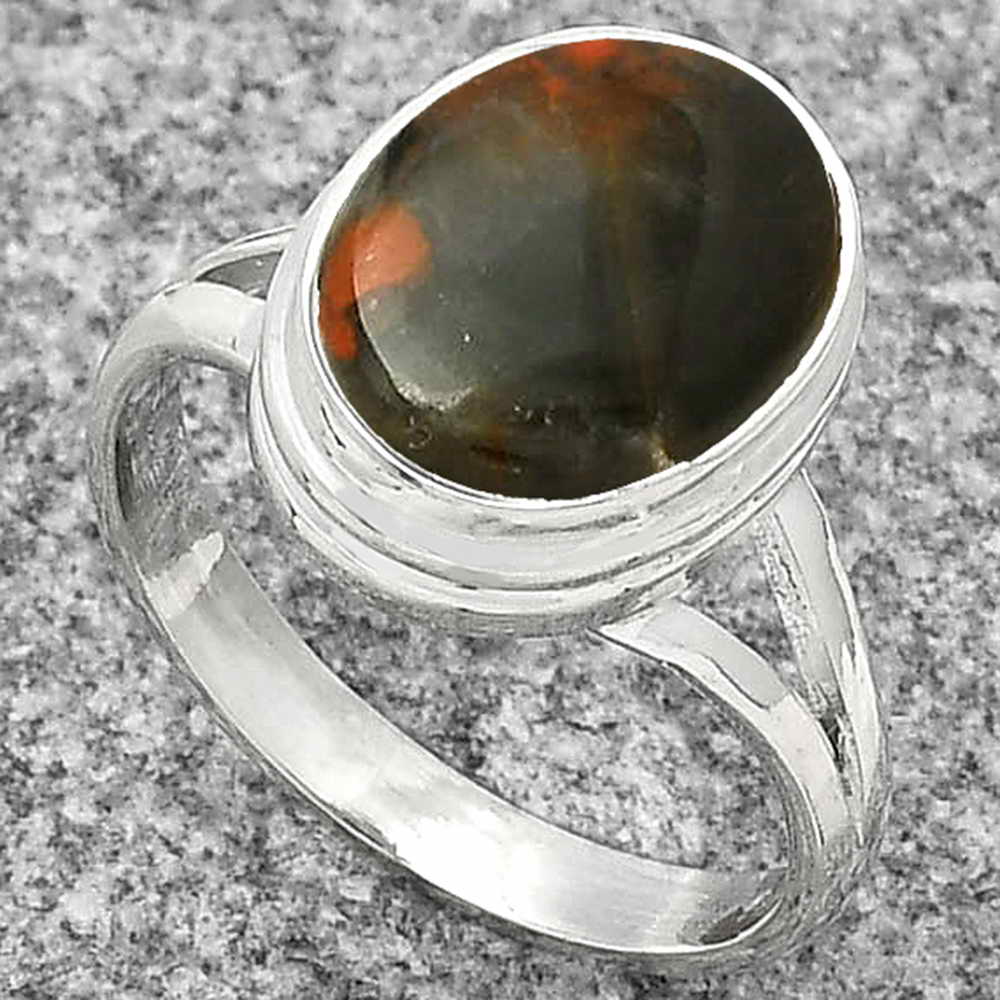Natural Red Brecciated Jasper Ring size-8 R-1008 SDR181188