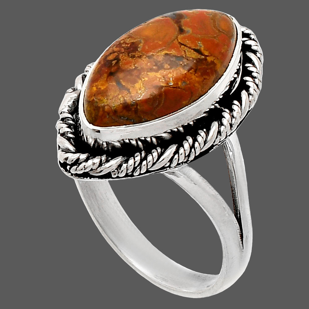 Natural Rare Cady Mountain Agate Ring size-8 R-1014 SDR231618