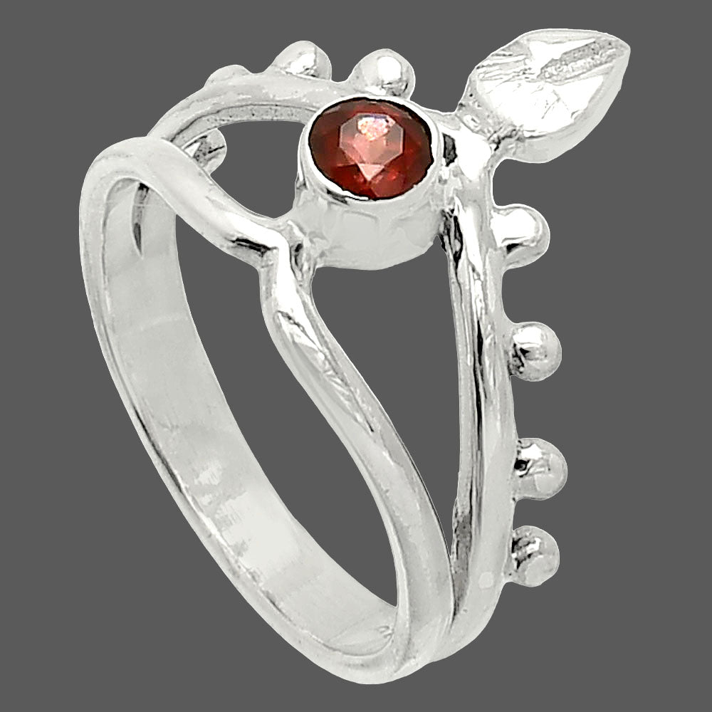 Hessonite Garnet - Madagascar Ring size-7 R-1467 SDR236712