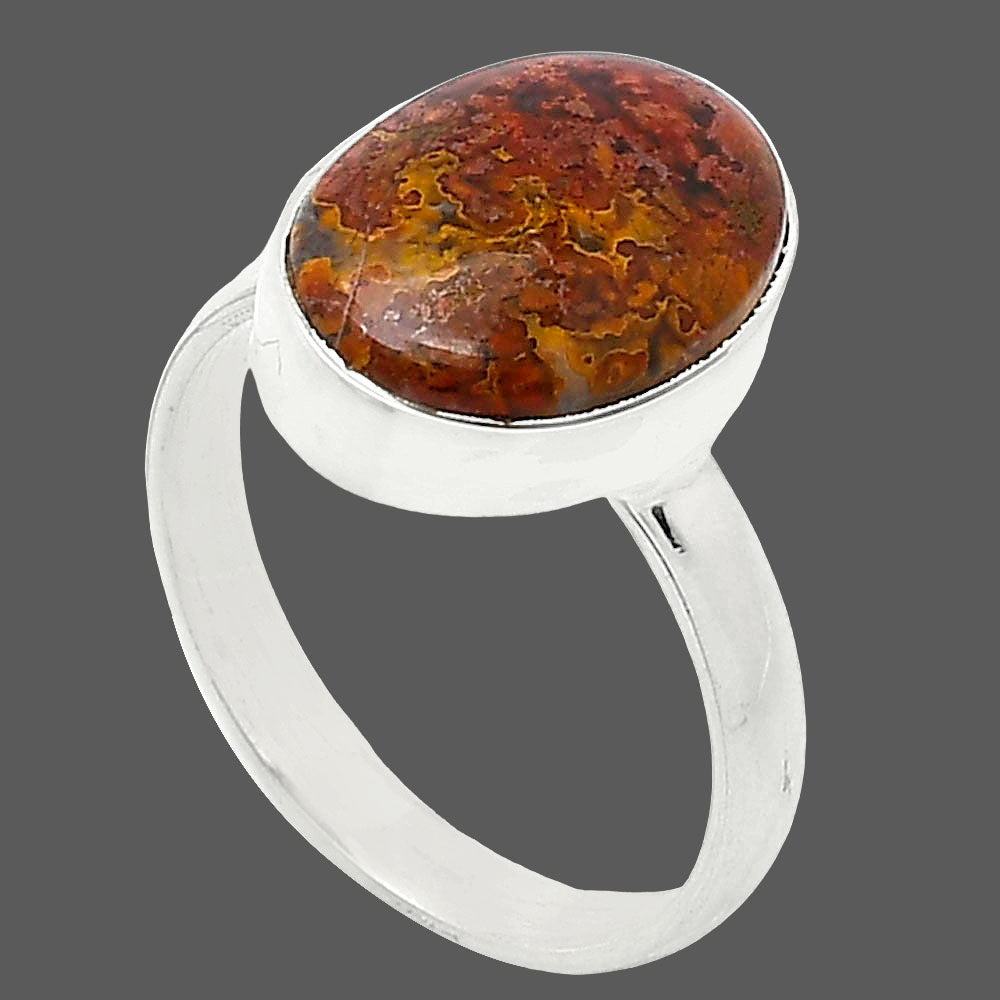 Natural Rare Cady Mountain Agate Ring size-8 R-1001 SDR240800