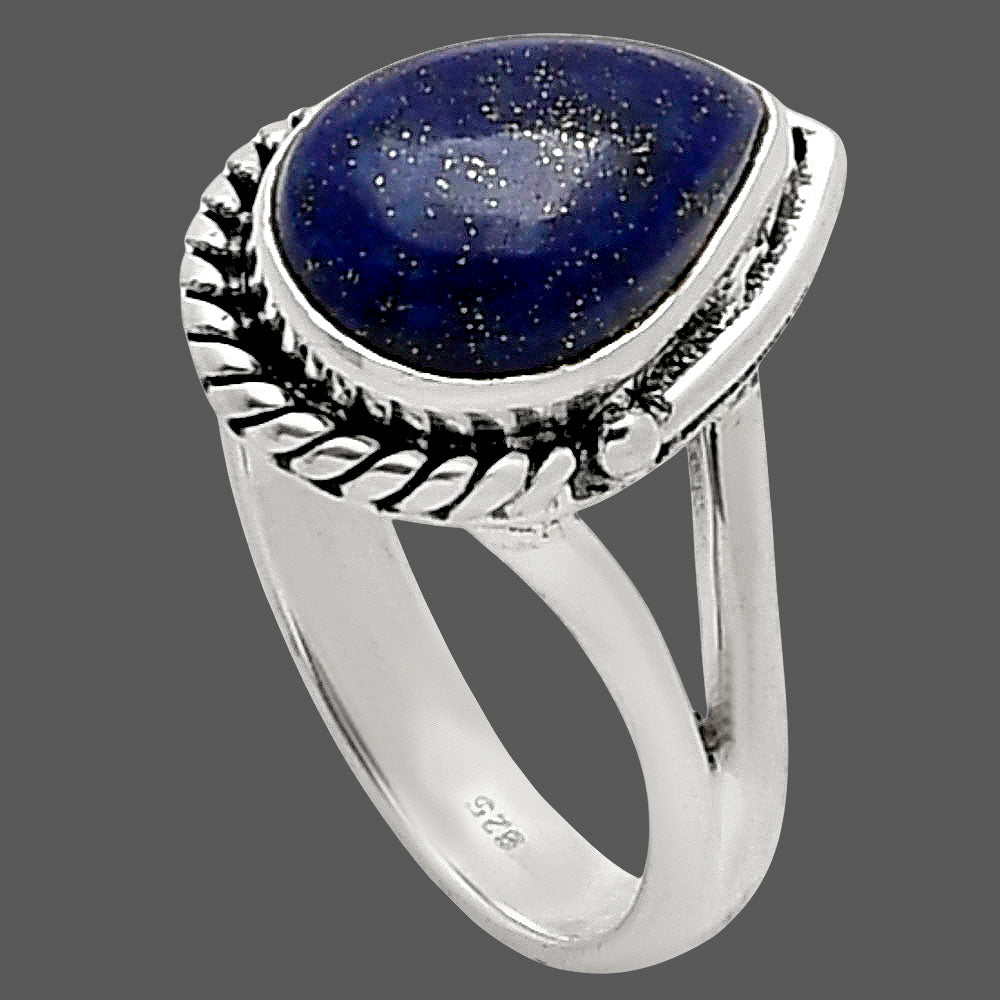 Natural Lapis Lazuli - Afghanistan Ring size-6 R-1153 SDR249659