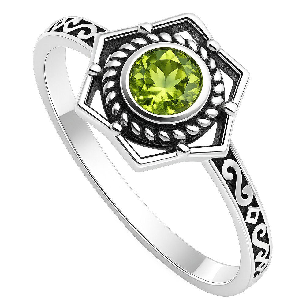 Peridot Ring size-6 R-1744 SDR253040
