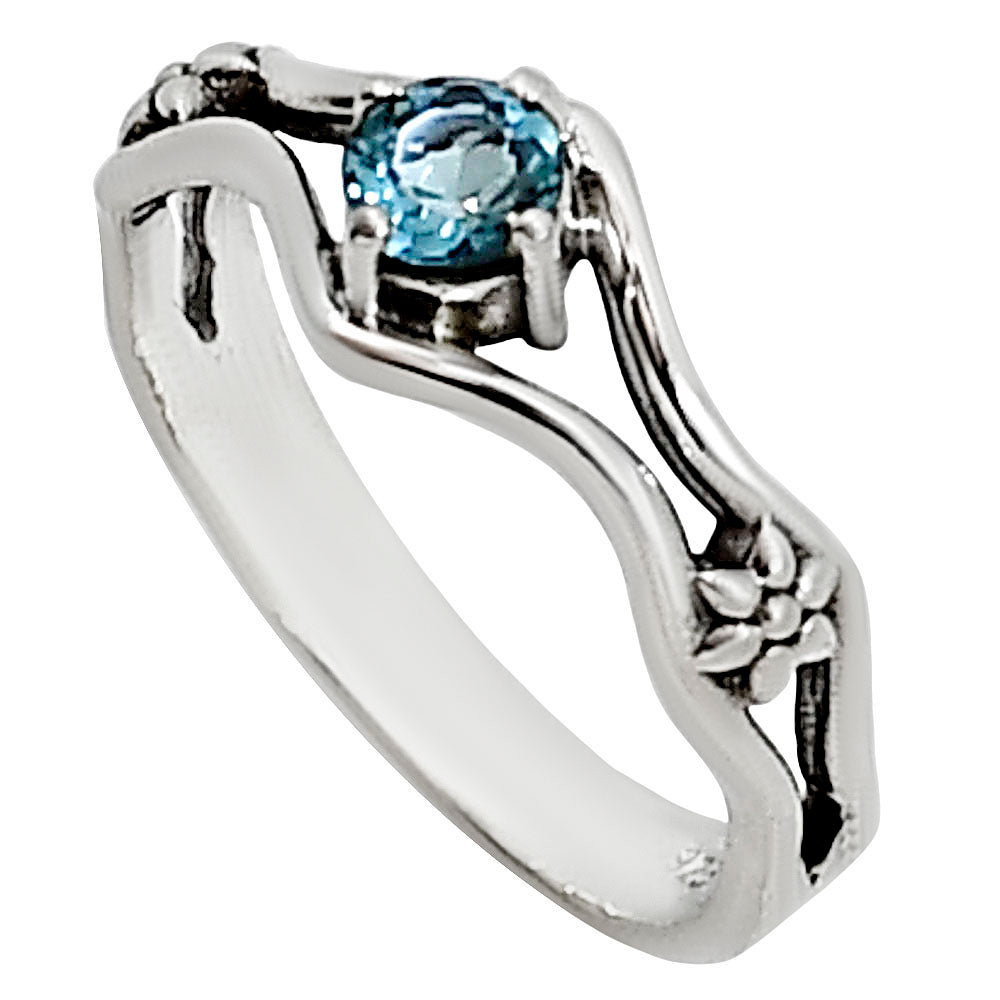London Blue Topaz Ring size-8 R-1720 SDR254113