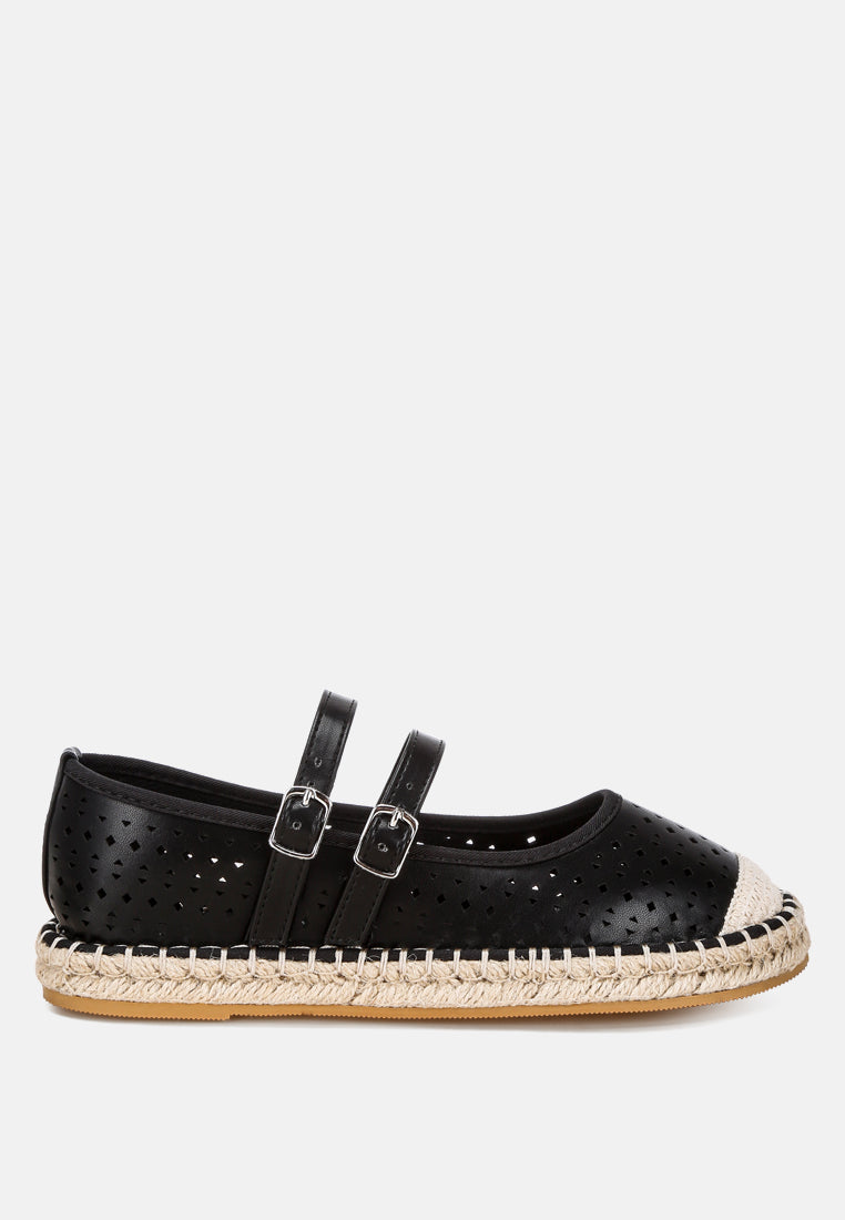 Noori Woven Dual Buckle Sandals