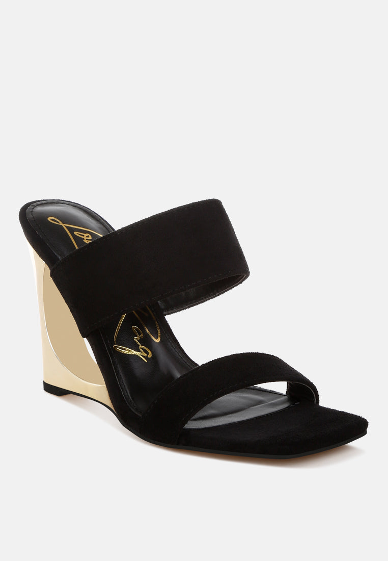Zimeski Sculpted Wedge Slip-On Sandals
