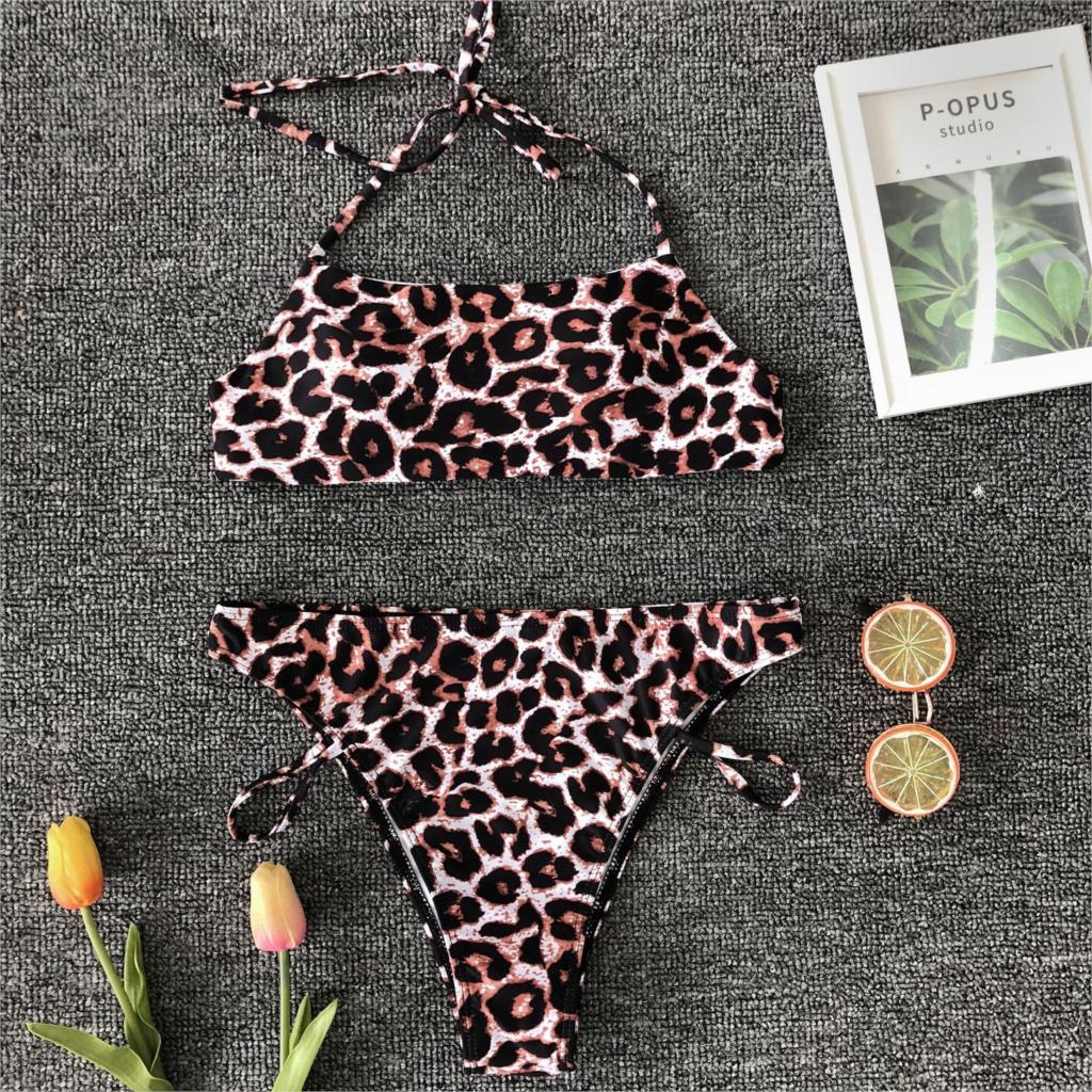 Back Lace Up Bikini Set Swimming Suit Women High Quality Two Piece Swimsuit Female Swimwear Hot Sale Beachwear Bathing Suits