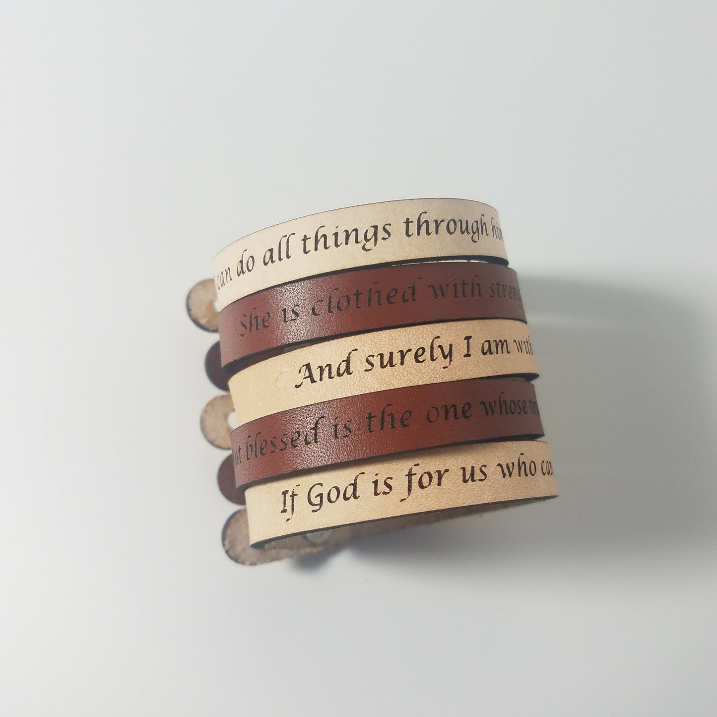 Spiritual Quote Bracelets - And surely I am with you always