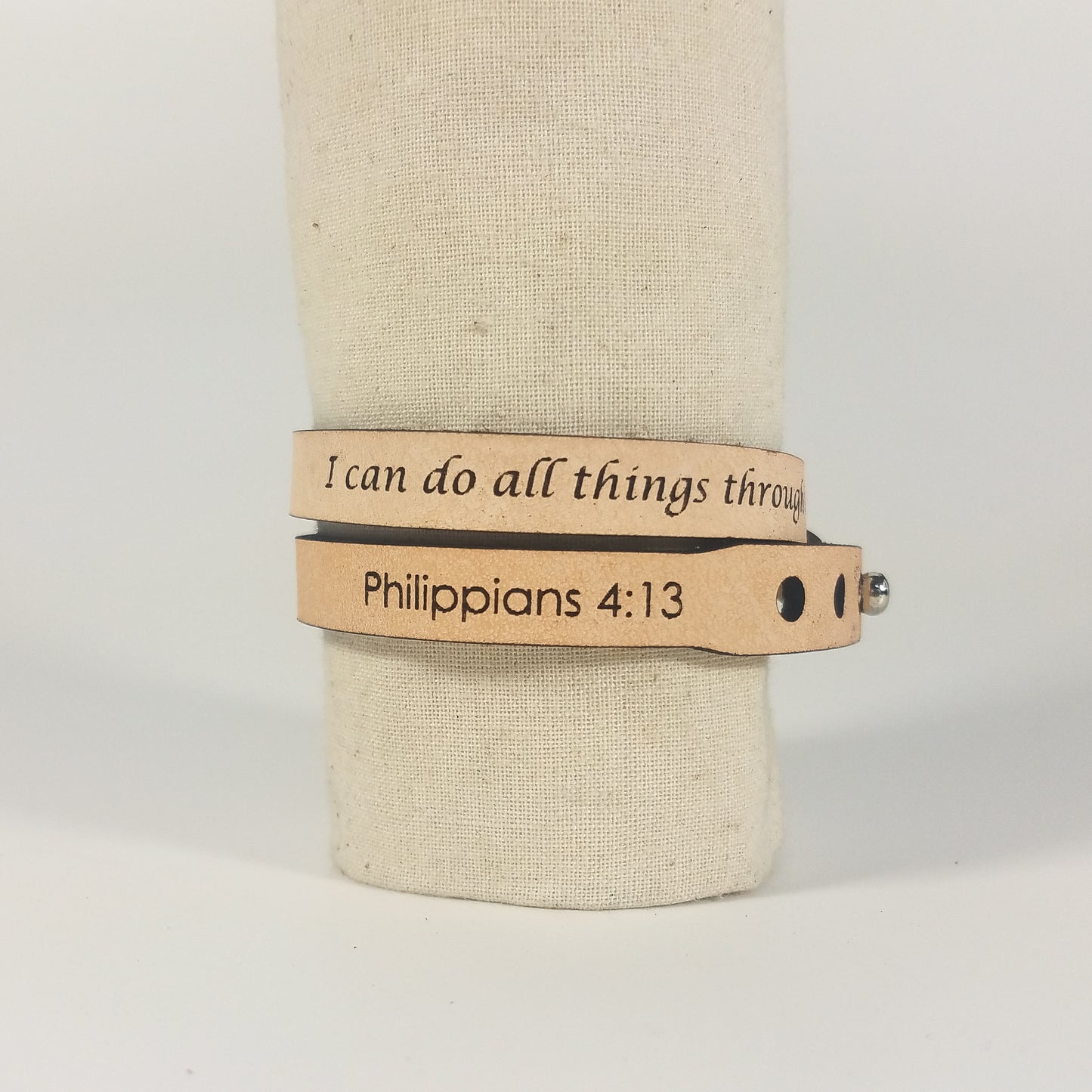 Spiritual Quote Wrap Bracelets - I can do all things through him who strengthens me