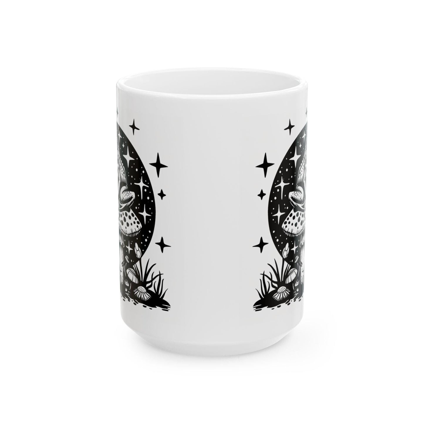 Cosmic Frog Toadstool Mug | Mystical Forest Coffee Cup
