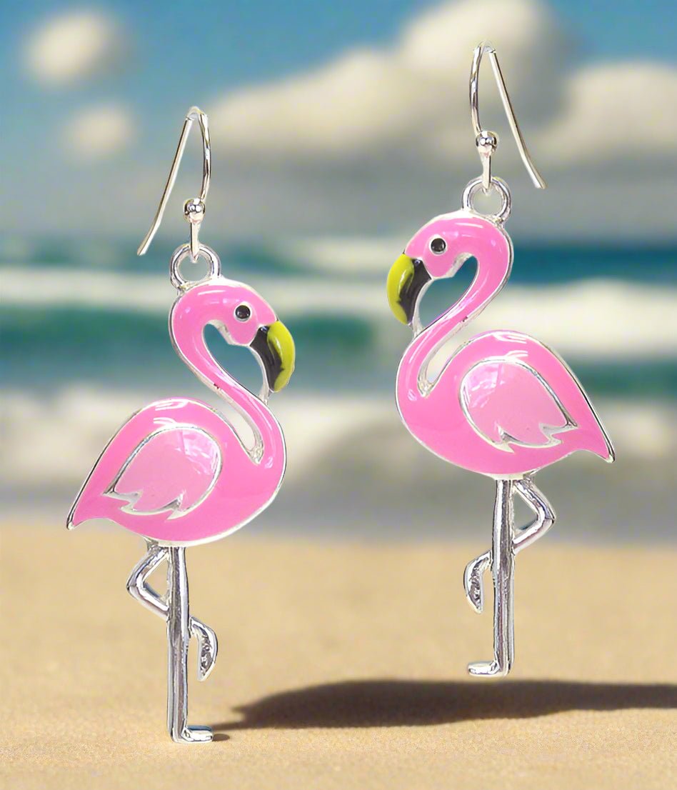 Pink Flamingo Earrings