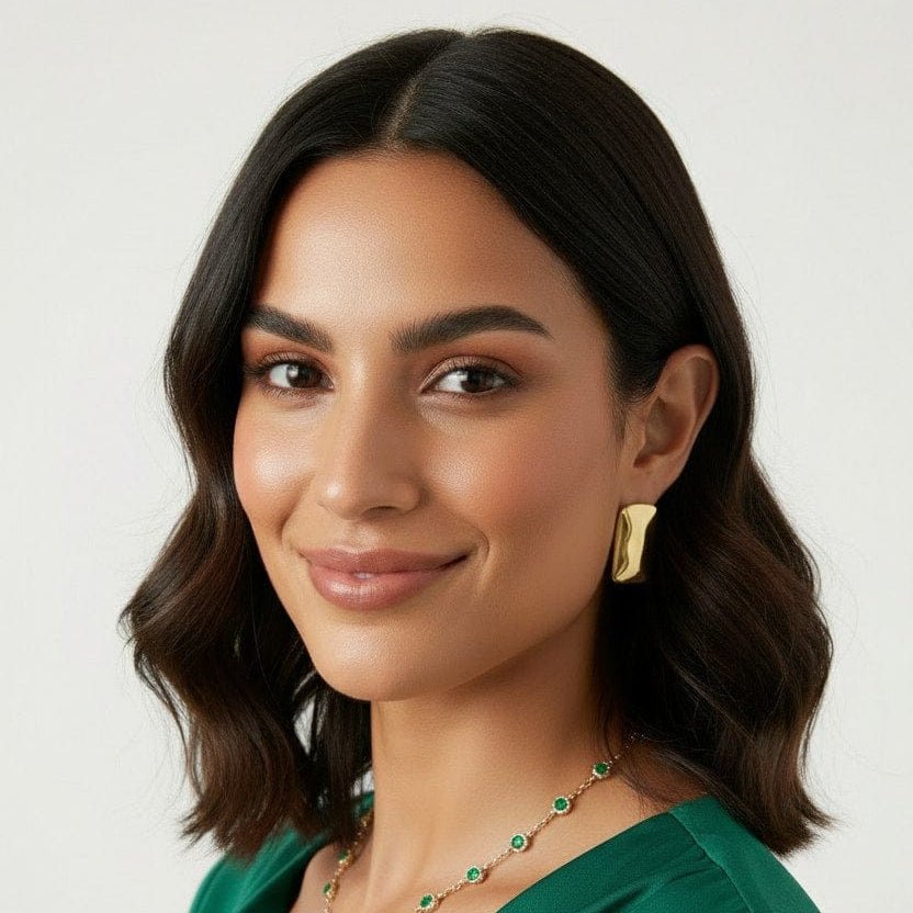 Earrings Giselle - Gold Plated Elegant Earrings