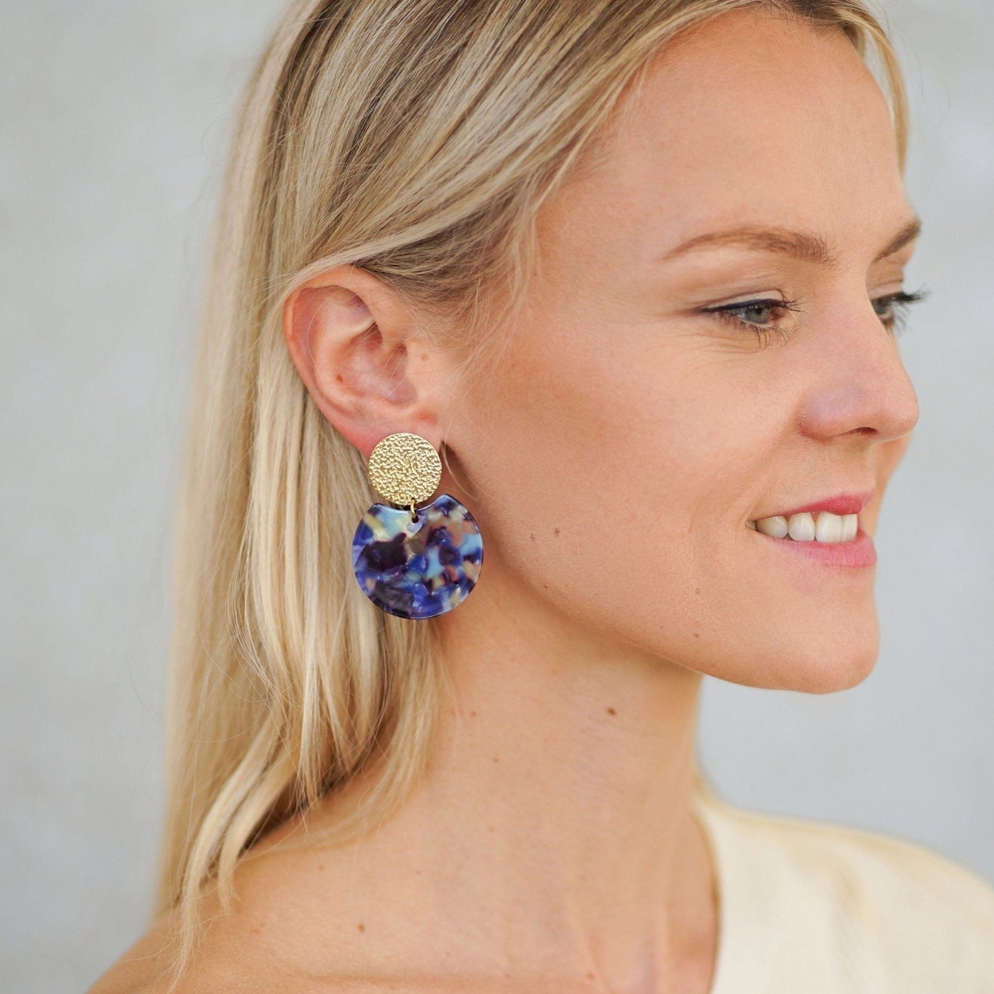 Earrings Polly - Gold Plated Modern Earrings