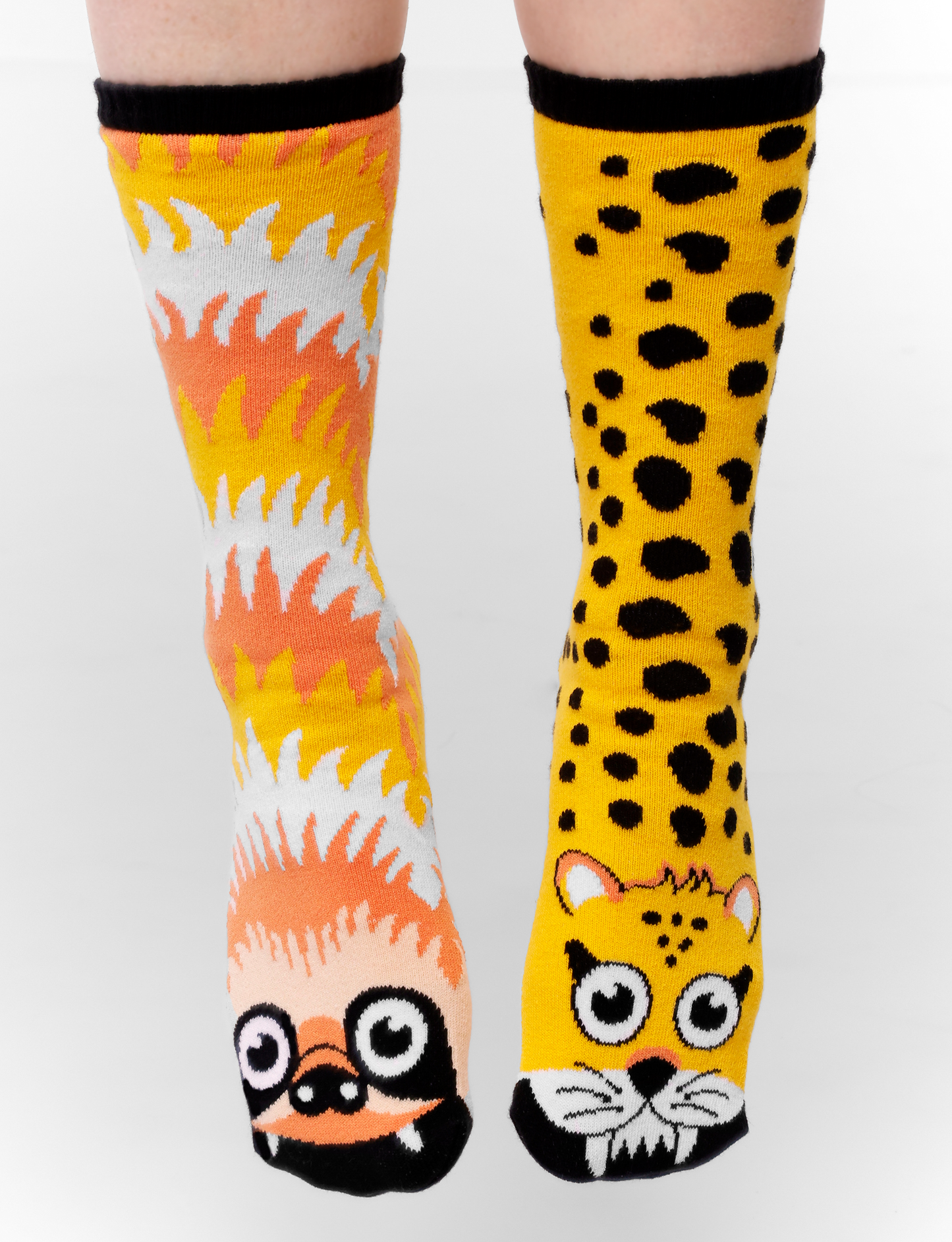 SLOTH & CHEETAH DAD AND ME SOCK SET