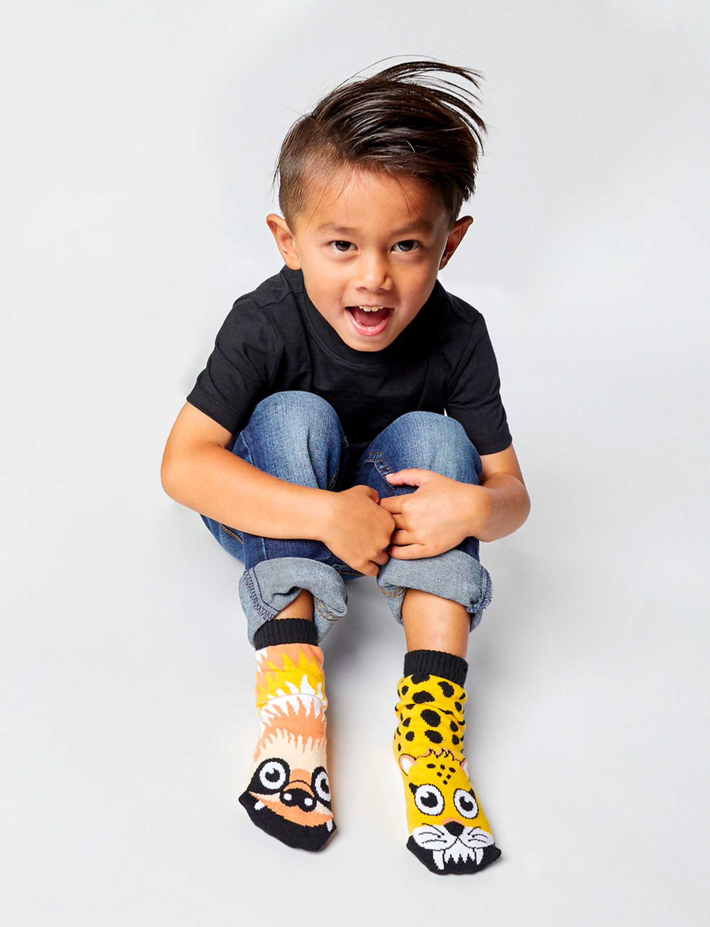 SLOTH & CHEETAH DAD AND ME SOCK SET