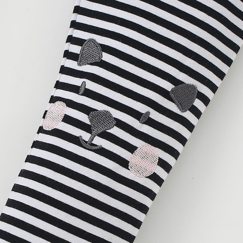 Autumn Arrival Baby Kids Girls Cartoon and Striped Pattern Casual Pants, MyKids-USA®, Trousers, MyKids-USA - - - - - - - .