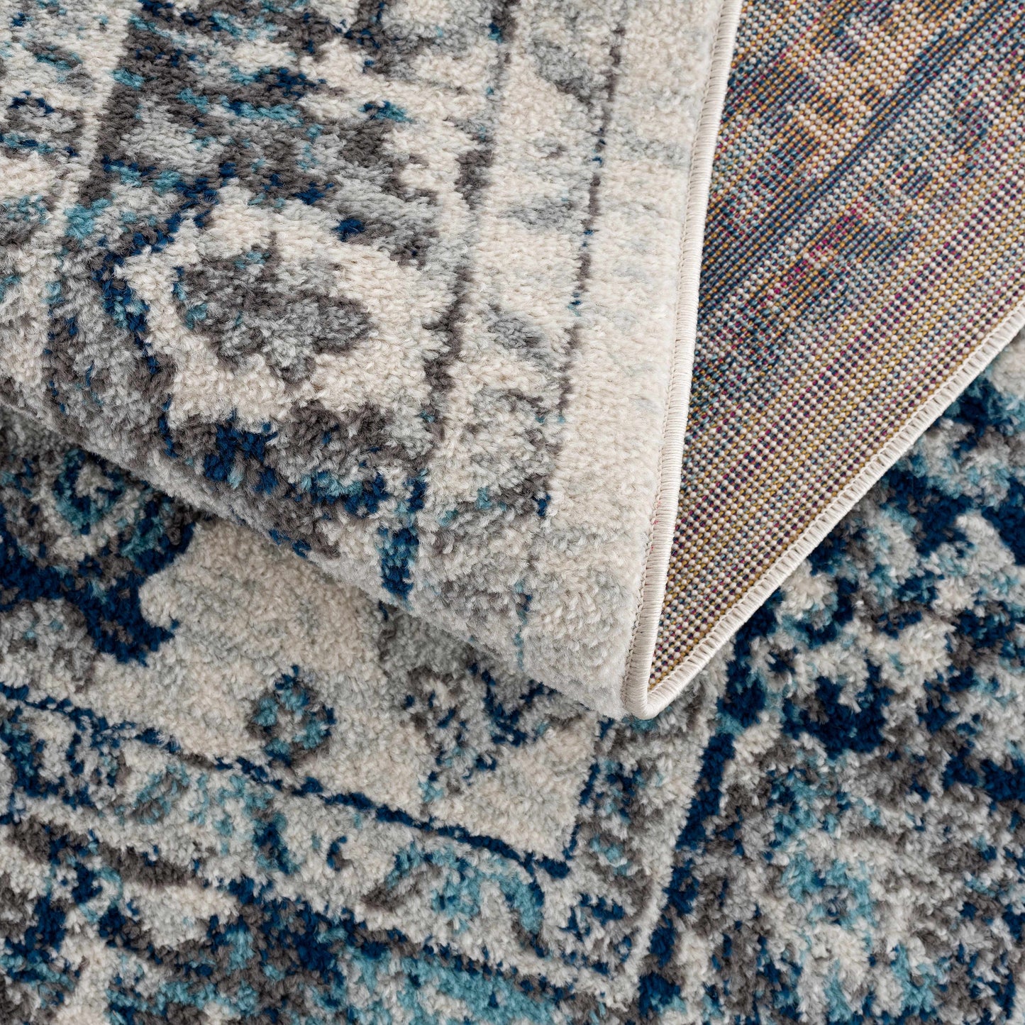 Istanbul Vintage Blue Area Carpet - Clearance