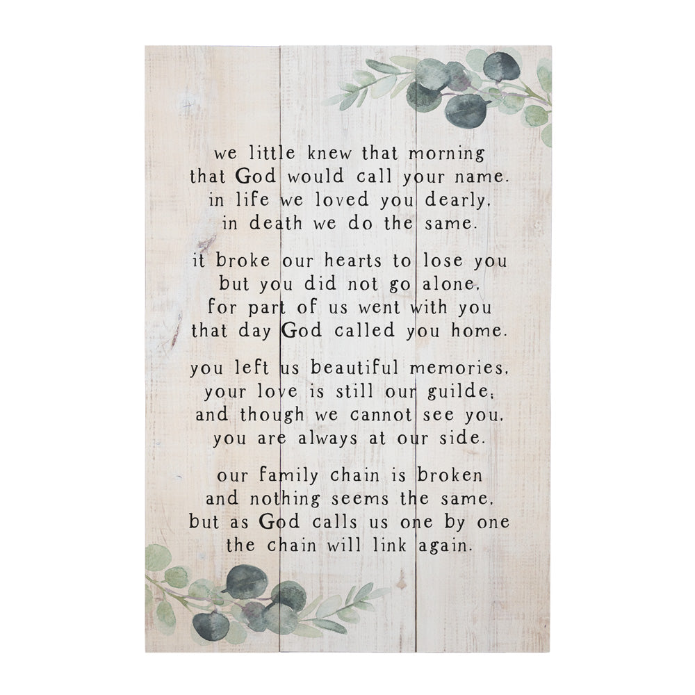 Broken Chain Poem