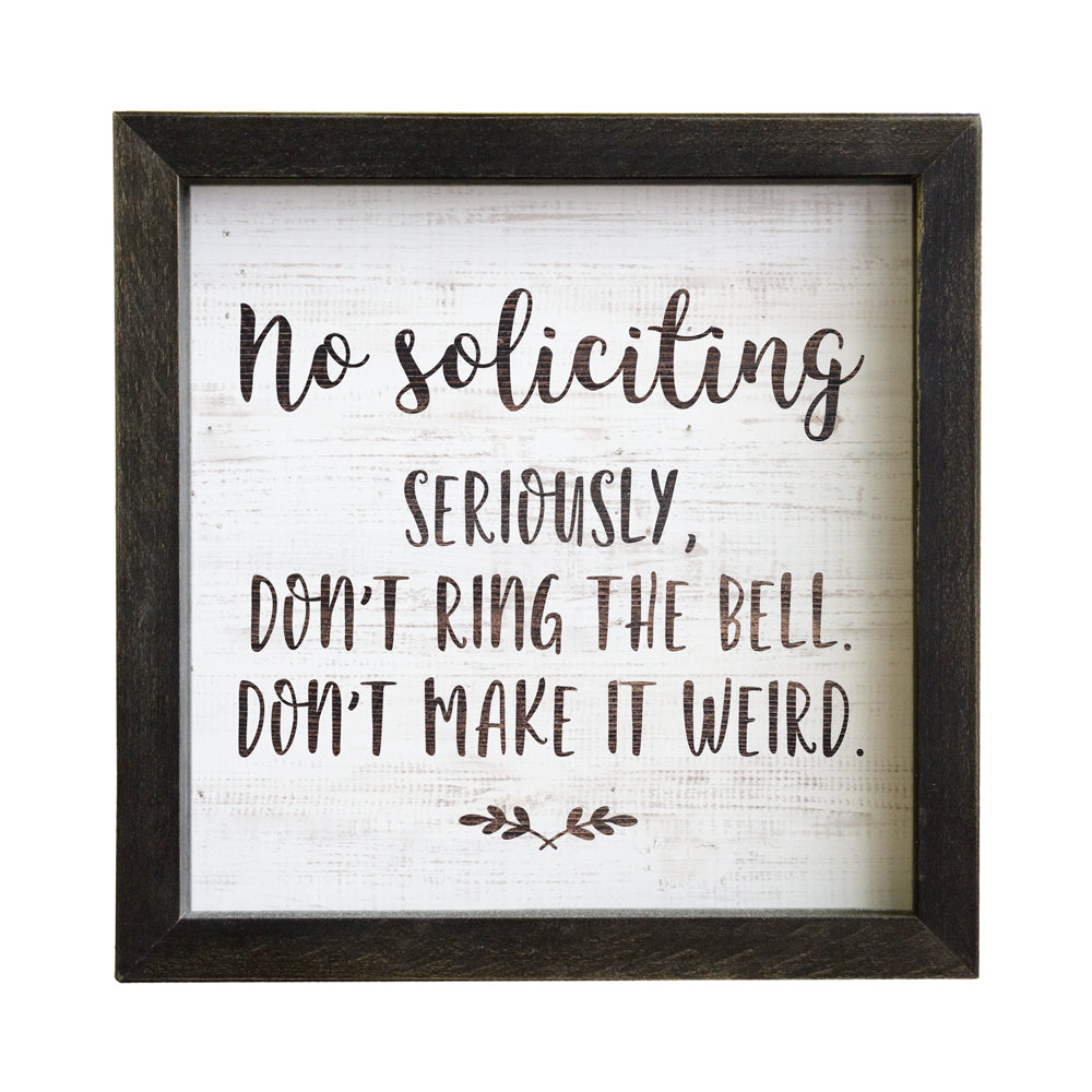 No Soliciting