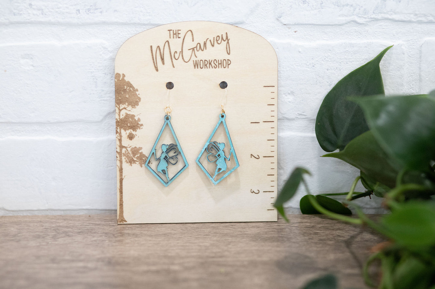 Fairy Dangle Earrings, Fairy Wings Earrings, Plastic Earrings, Hypoallergenic