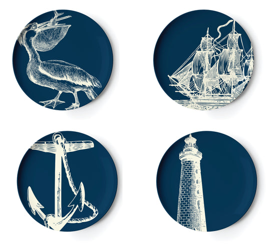 Scrimshaw Dinner Plate S/4