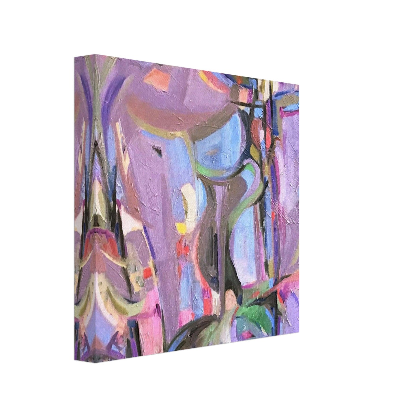 'Passages' Abstract I 8x8 inch Canvas Art Print I Original Artwork by American Artist Barbara Cleary I F128