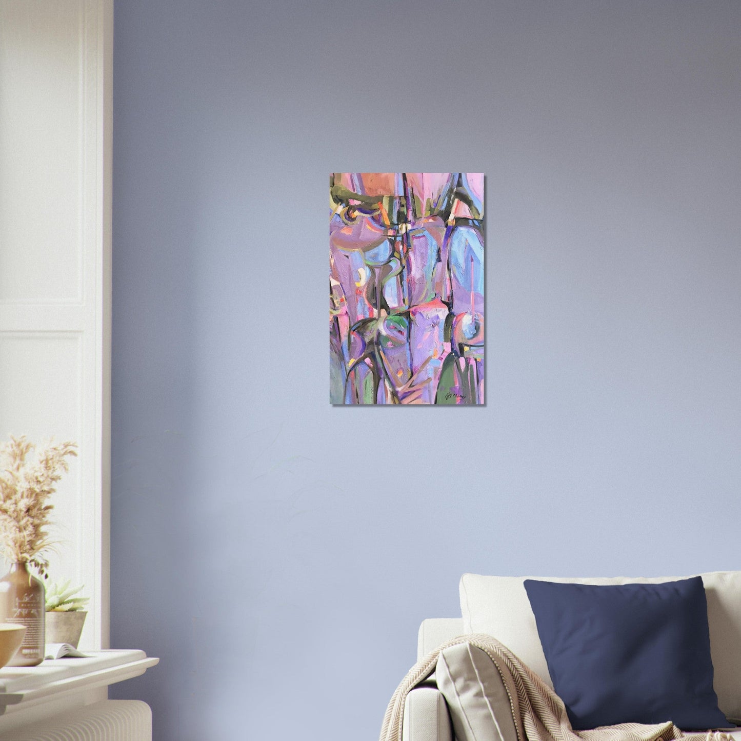 'Passages' Abstract I 12x18 Museum-Quality Matte Paper Poster | Original Artwork by American Artist Barbara Cleary