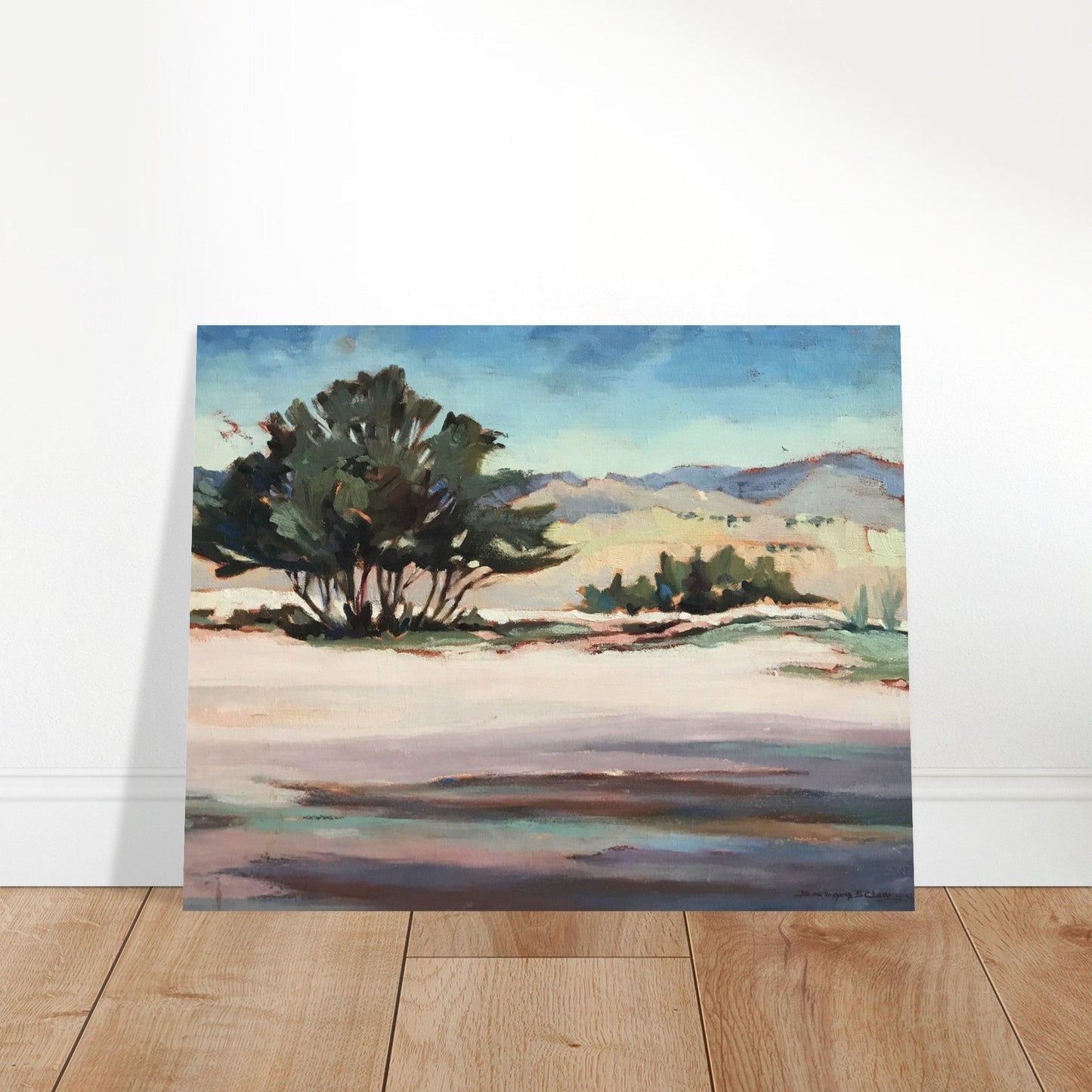'Georgia's View' Landscape I 16x20 Museum-Quality Matte Paper Poster | Original Artwork by American Artist Barbara Cleary
