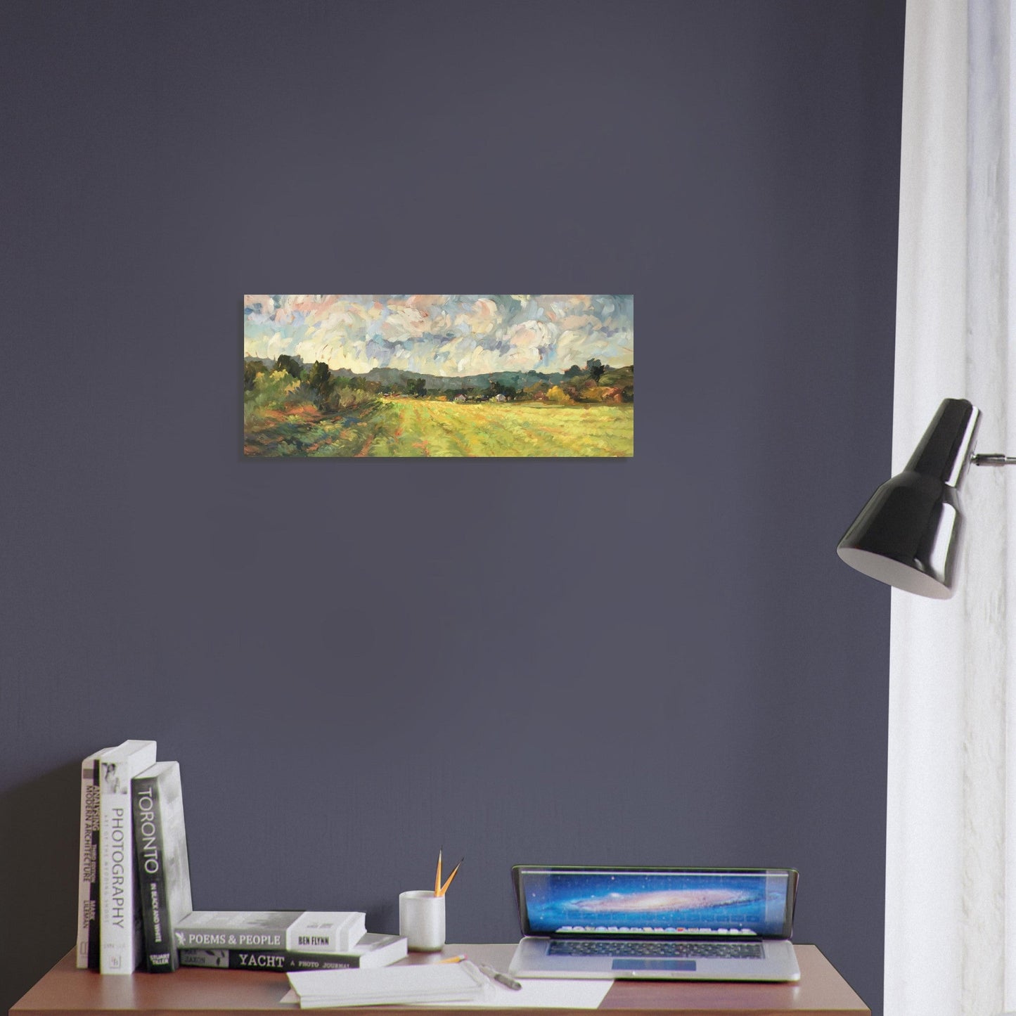 'Before the Harvest' I 10x24 Museum-Quality Matte Paper Poster | Original Artwork by American Artist Barbara Cleary