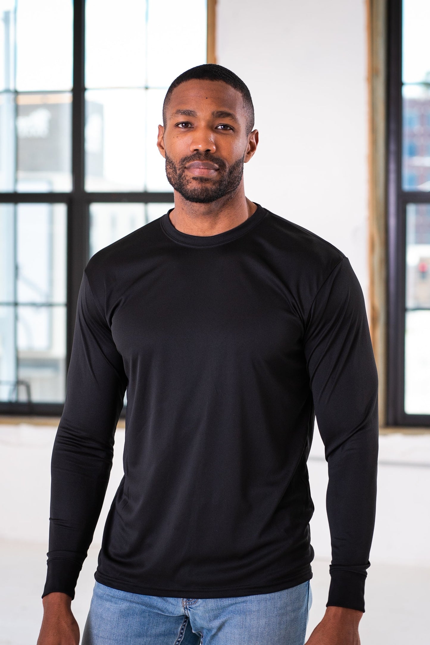 Unisex Polyester Long Sleeve Tee