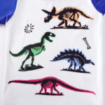 Dinosaur Kids Pajama Set – Long Sleeve Shirt and Pants, Cartoon Dino Design, MyKids-USA®, Baby & Toddler Sleepwear, MyKids-USA -  -  -  -  -  -  - .