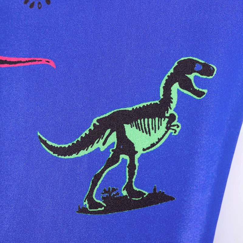 Dinosaur Kids Pajama Set – Long Sleeve Shirt and Pants, Cartoon Dino Design, MyKids-USA®, Baby & Toddler Sleepwear, MyKids-USA -  -  -  -  -  -  - .