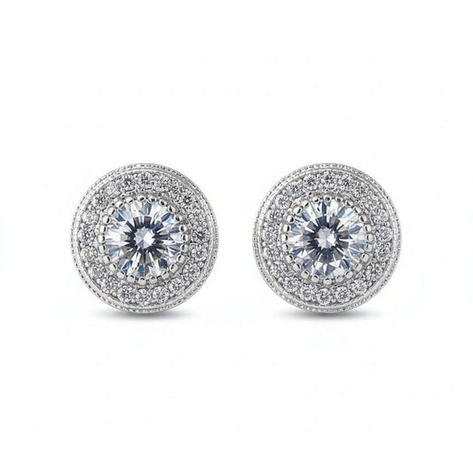10mm hip hop earrings Hip Hop Masonite Earrings