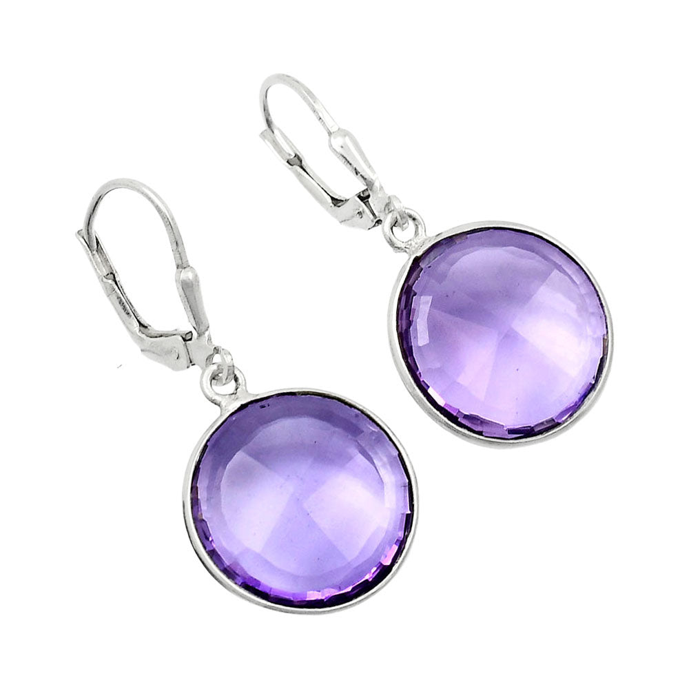 Fancy Cut Premium Quality Amethyst Earrings E-1254 11-EE10003