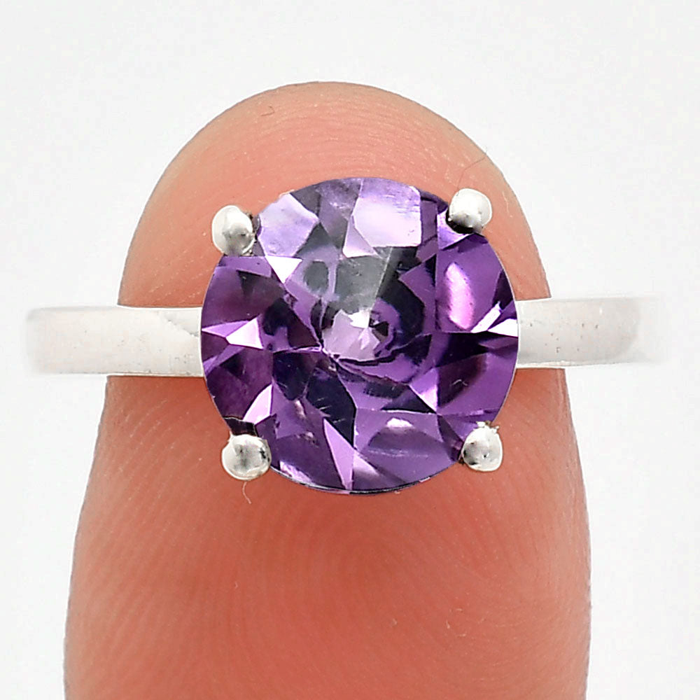 Fancy Cut Premium African Amethyst Ring size-9.5 R-1019 11-ER10033