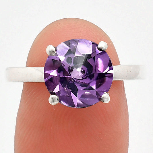 Fancy Cut Premium African Amethyst Ring size-9.5 R-1019 11-ER10033