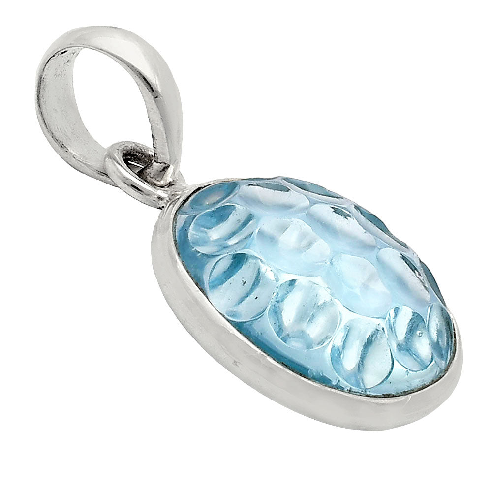 Fancy Cut Premium Sky Blue Topaz Pendant P-1001 13-EP10043