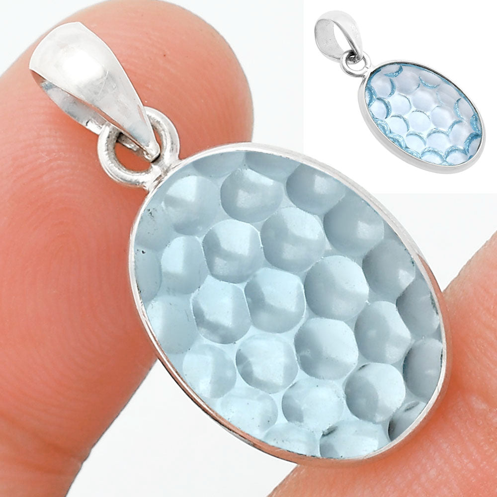 Fancy Cut Premium Sky Blue Topaz Pendant P-1001 13-EP10058